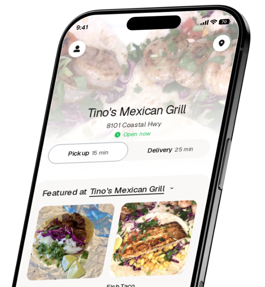 Tino's Mexican Grill app preview